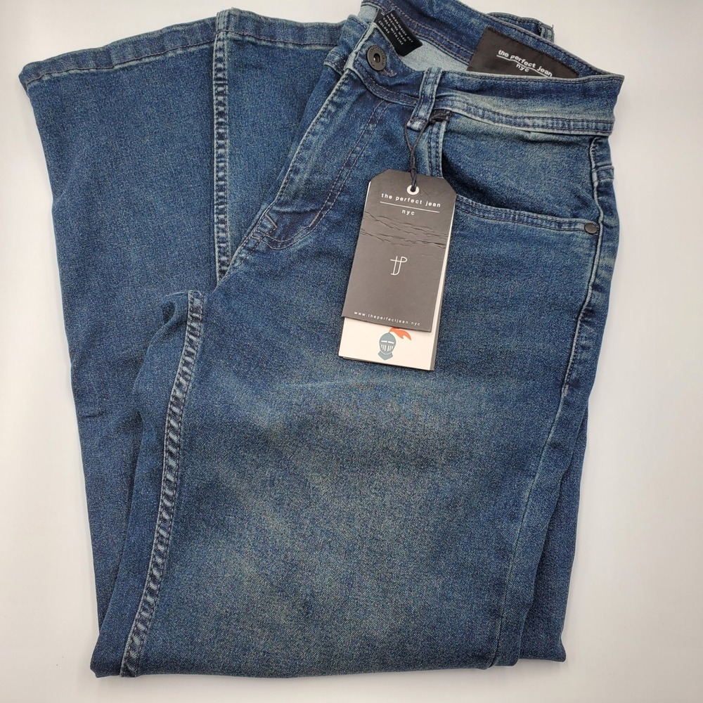 The Perfect Jean NYC Athletic Fit Jeans Mens 28W x 28L Blue Denim